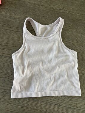 lululemon athletica Ribbed Racerback Crop Top - Light Pink